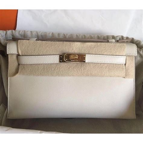 hermes kelly pochette craie|Hermes kelly pochette for sale.